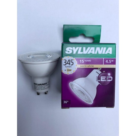 Sylvania 4.5-50W Led Ampul GU10 Duylu - 3000K Gün Işığı