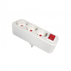 Mutlusan Üçlü Topraklı Fiş-Priz Anahtarlı - 001 170 033004 00 00