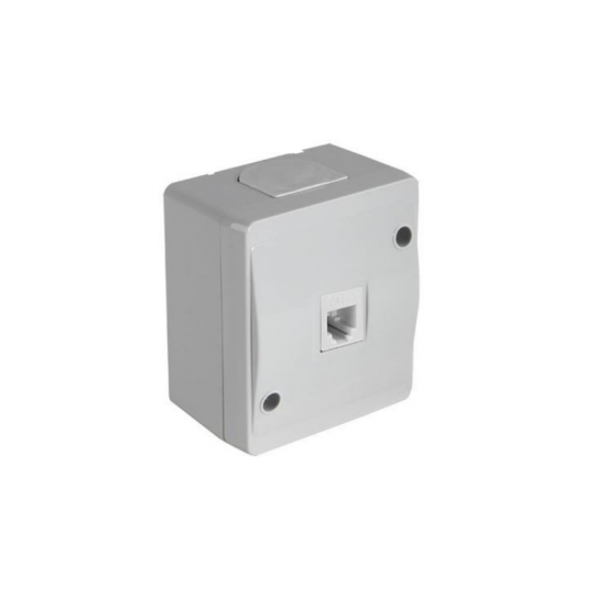 Mutlusan Telefon Prizi 1xRj12 Nemliyer Gri - 2150 125 0203