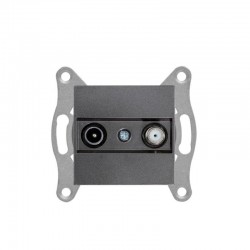 Mutlusan Tv-Sat Prizi Geçişli 4DB/F Kon. Füme 2200 156 0295 (Çerçeve Hariç)