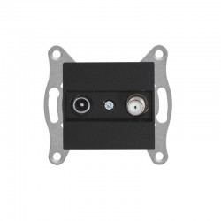 Mutlusan TV-Sat Prizi Sonlu Metalik Siyah 2200 157 0284 (Çerçeve Hariç)