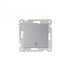 Mutlusan Light Anahtarı Rita Metalik İnox 2200 407 0282 (Çerçeve Hariç)