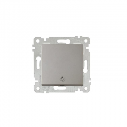 Mutlusan Light Anahtarı Rita Metalik Titanyum 2200 407 0283 (Çerçeve Hariç)