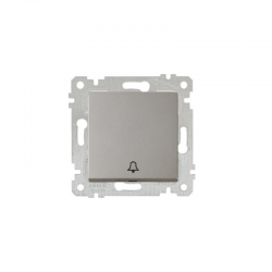 Mutlusan Zil Anahtarı Rita Metalik Titanyum 2200 407 0283Z (Çerçeve Hariç)