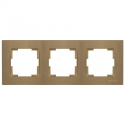 Mutlusan Üçlü Çerçeve Metalik Altın 2220 800 1380