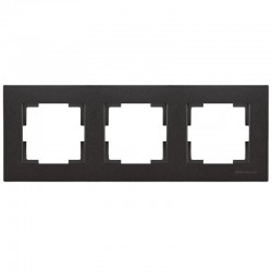 Mutlusan Üçlü Çerçeve Metalik Siyah 2220 800 1384
