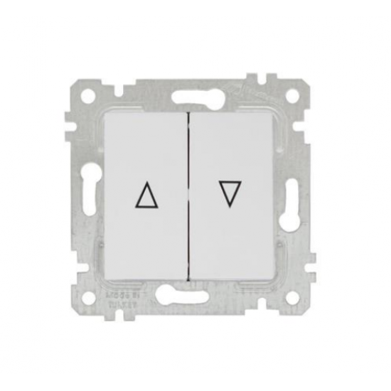 Mutlusan Jaluzi Anahtarı Rita Natural - Beyaz 2200 406 0201 (Çerçeve Hariç)