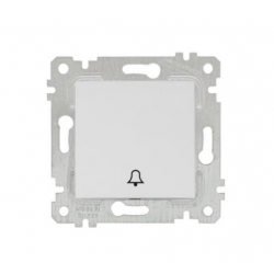 Mutlusan Zil Anahtarı Rita Natural - Beyaz 2200 407 0201Z (Çerçeve Hariç)