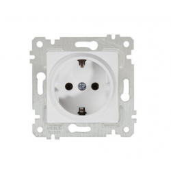 Mutlusan Topraklı Priz Rita Natural - Beyaz 2200 600 0201 (Çerçeve Hariç)