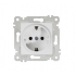 Mutlusan Topraklı Priz Rita Natural - Beyaz 2200 600 0201 (Çerçeve Hariç)