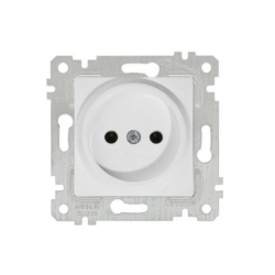 Mutlusan Topraksız Priz Rita Natural - Beyaz 2200 601 0201 (Çerçeve Hariç)