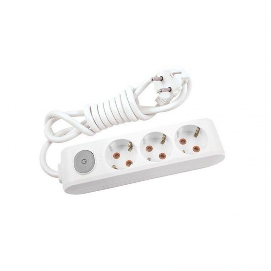 Viko Multi-Let 2 Mt. Üçlü Priz Topraklı Anahtarlı Çocuk Korumalı Kablolu 90 11 73 02 Viko Multi-Let 2 Mt. Üçlü Priz Topraklı Anahtarlı Çocuk Korumalı Kablolu 90 11 73 02