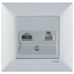 Viko Artline Trenda Data-Numeris Telefon Prizi (RJ45-CAT5E-RJ11) (Çerçeve Hariç) Viko Artline Trenda Data-Numeris Telefon Prizi (RJ45-CAT5E-RJ11) (Çerçeve Hariç)