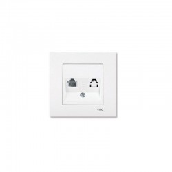 Viko Karre Numeris Telefon Prizi - Beyaz (RJ11) (Çerçeve Hariç) 90967013