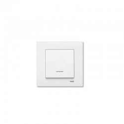 Viko Karre Işıklı Anahtar - Beyaz (Çerçeve Hariç)