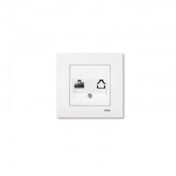 Viko Karre Tekli Data Prizi - Beyaz (RJ45 CAT5E) (Çerçeve Hariç) 90967032