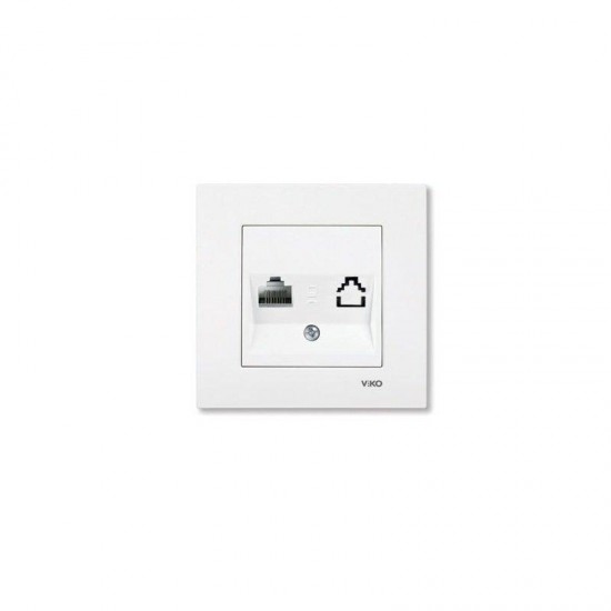 Viko Karre Tekli Data Prizi - Beyaz (RJ45 CAT5E) (Çerçeve Hariç) 90967032 Viko Karre Tekli Data Prizi - Beyaz (RJ45 CAT5E) (Çerçeve Hariç) 90967032