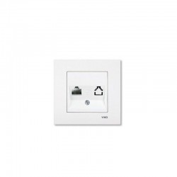 Viko Karre Tekli Data Prizi - Beyaz (RJ45 CAT6) (Çerçeve Hariç) 90967078