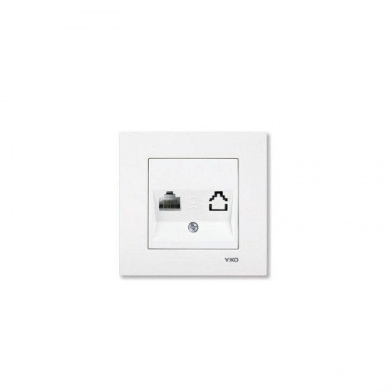 Viko Karre Tekli Data Prizi - Beyaz (RJ45 CAT6) (Çerçeve Hariç) 90967078 Viko Karre Tekli Data Prizi - Beyaz (RJ45 CAT6) (Çerçeve Hariç) 90967078