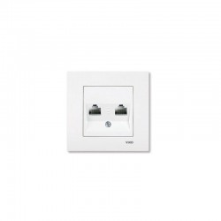Viko Karre İkili Data Prizi - Beyaz (2 x RJ45 CAT6) (Çerçeve Hariç) 90967079