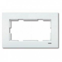 Viko Karre İkili Sıva Altı Priz Çerçeve - Beyaz 90960206