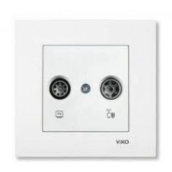 Viko Karre TV-Radyo Prizi Sonlu - Beyaz (Çerçeve Hariç) 90967021