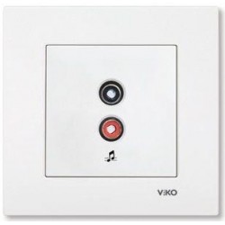 Viko Karre Müzik Yayın (Hoparlör) Prizi - Beyaz (Çerçeve Hariç) 90967037