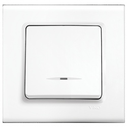 Viko Linnera Işıklı Anahtar - Beyaz 90440019 (Çerçeve Hariç)