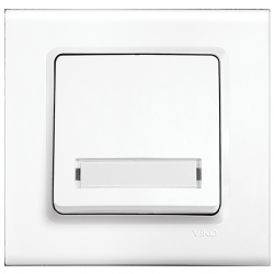 Viko Linnera Işıklı Etiketli Zil Anahtarı - Beyaz 90440027 (Çerçeve Hariç)