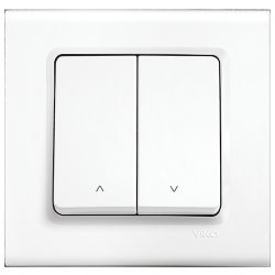 Viko Linnera Jaluzi Kumanda Anahtarı - Beyaz 90440016 (Çerçeve Hariç)
