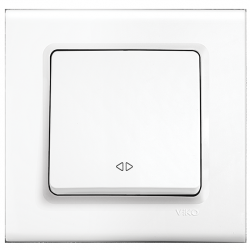 Viko Linnera Permütatör - Beyaz 90440031 (Çerçeve Hariç)