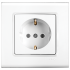 Viko Linnera Topraklı Priz - Beyaz 90440008 (Çerçeve Hariç)