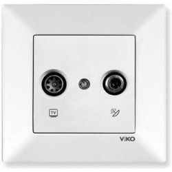 Viko Meridian Uydu Prizi (TV-SAT) (Çerçeve Hariç) - Beyaz