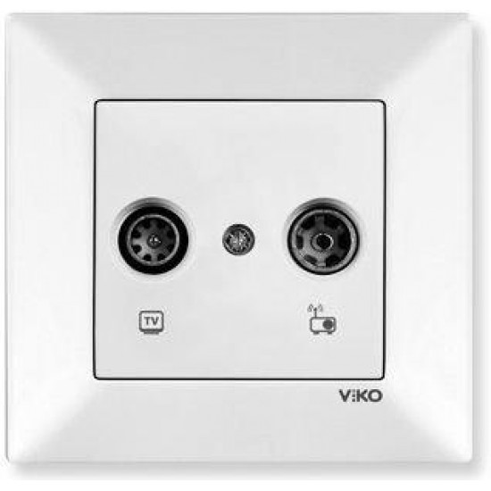 Viko Meridian TV-Radyo Prizi Sonlu (Çerçeve Hariç) - Beyaz Viko Meridian TV-Radyo Prizi Sonlu (Çerçeve Hariç) - Beyaz