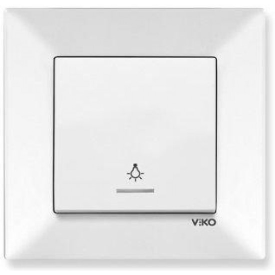 Viko Meridian Işıklı Light Anahtarı (Çerçeve Hariç) - Beyaz Viko Meridian Işıklı Light Anahtarı (Çerçeve Hariç) - Beyaz