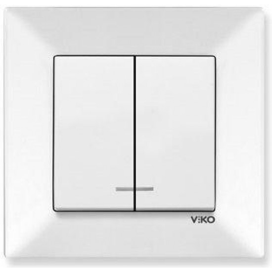 Viko Meridian Işıklı Komütator (Çerçeve Hariç) - Beyaz Viko Meridian Işıklı Komütator (Çerçeve Hariç) - Beyaz