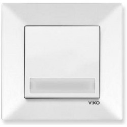 Viko Meridian Işıklı Etiketli Zil Anahtarı (Çerçeve Hariç)