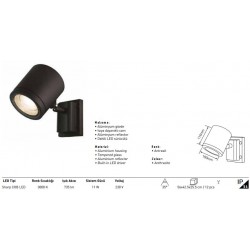 Jupiter 11 Watt Bahçe Aplik Led LW464 S Jupiter 11 Watt Bahçe Aplik Led LW464 S