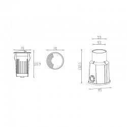 Jupiter Bahçe Gömme Armatür LED LG928 S