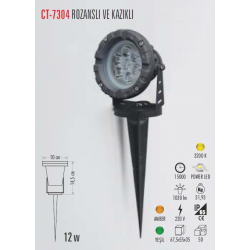 Cata 12 Watt Bahçe Armatürü CT-7304 Cata 12 Watt Bahçe Armatürü CT-7304