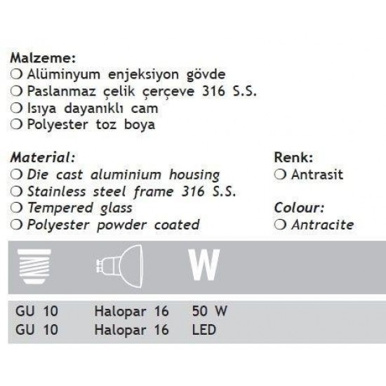 Jupiter Bahçe Spot JG655