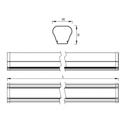 40 W Led Etanj 120 CM IP65 Osram SMD Led Modül Tridonic Sürücü Trafo DLY 40-E 40 W Led Etanj 120 CM IP65 Osram SMD Led Modül Tridonic Sürücü Trafo DLY 40-E