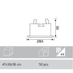 Jupiter Camlı Spot Banyo JH515 Beyaz