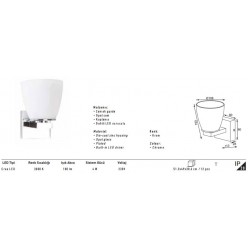 Jupiter Led Duvar Apliği LW424 Jupiter Led Duvar Apliği LW424