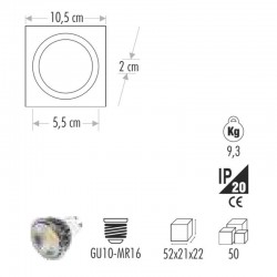 Cata Leylak Cam Spot Led Çerçeveli CT-6633 Cata Leylak Cam Spot Led Çerçeveli CT-6633