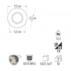 Cata Lilyum Cam Spot Led Çerçeveli CT-6636 Cata Lilyum Cam Spot Led Çerçeveli CT-6636