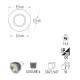 Cata Lilyum Cam Spot Led Çerçeveli CT-6636