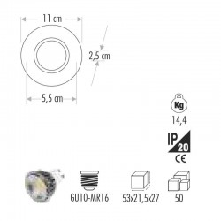 Cata Mercan Cam Spot Led Çerçeveli CT-6637 Cata Mercan Cam Spot Led Çerçeveli CT-6637