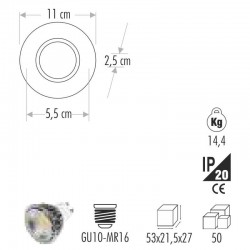 Cata İpek Cam Spot Led Çerçeveli CT-6639 Cata İpek Cam Spot Led Çerçeveli CT-6639