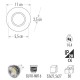 Cata İpek Cam Spot Led Çerçeveli CT-6639 Cata İpek Cam Spot Led Çerçeveli CT-6639